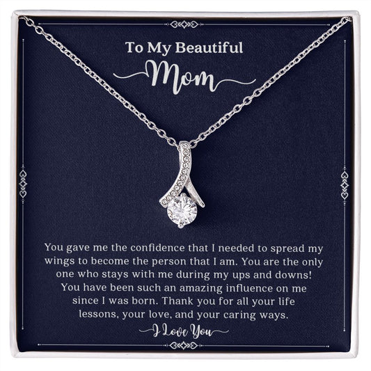 My Mom | To My Beautiful Mom I Love You - Alluring Beauty Necklace